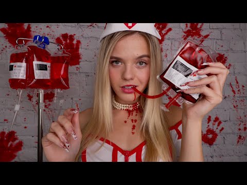 ASMR Vampire Nurse Takes Care Of You 🩸⊹ . ݁💉˖  (haunting personal attention roleplay)