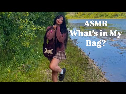 ASMR What’s in My Bag? 🌙 ⋆⁺₊⋆ (Fabric Sounds + more!)