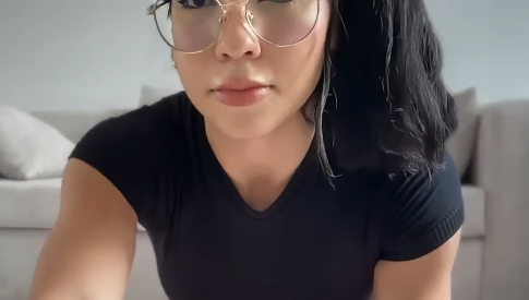 Sexy Andrea Tobón Painted White Shorts