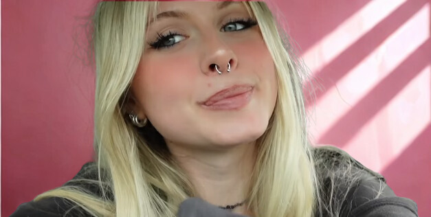 Brooke Allred Smokes Polka Dot Dress