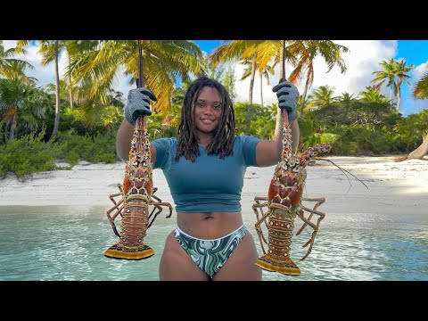 BAHAMIAN Lobster Catch & Cook