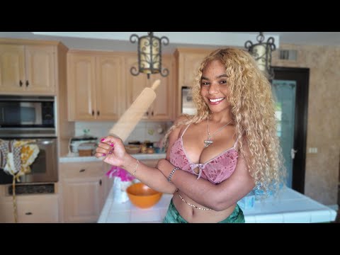 BAKING while BAKED | Matcha Cheesecake * cooking FAIL *