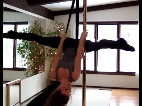 Basic Pole Silk/Aria Invert: One & Two Handed Variations Dance Tutorial