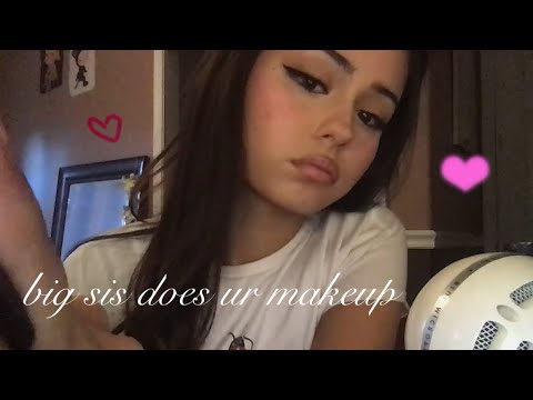 big sis does ur makeup for a date – asmr 🫶