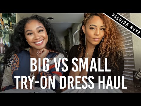 Big vs Small Try-On Dress Haul