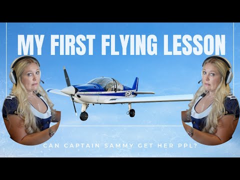 Blonde Bombshell Learns to Fly You Won’t Believe My First Landing!