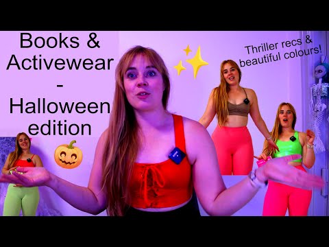 Books & Activewear – Halloween Edition | Matching My Activewear Outfits To My Thrillers!