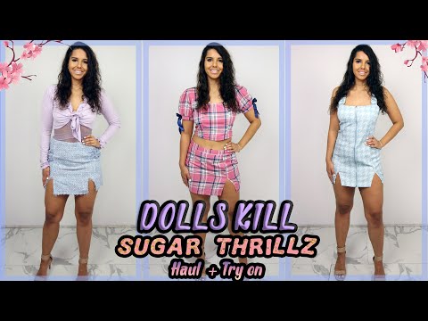 BRAND NEW DOLLS KILL HAUL!! | Sugar Thrillz "So Clueless" Collection Outfits | Haul and Try-on