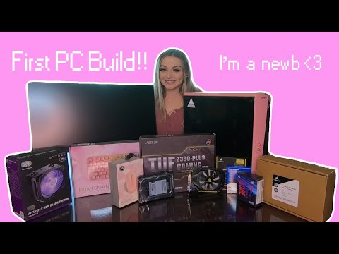 Building My First PC ($1500) Pink Gamer Girl Set Up!