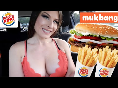 Burger King Mukbang 🍔 Impossible Whopper & French Fries Just Chatting 🍟