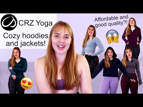 Capsule Loungewear Outfits Try On | CRZ Yoga Hoodies &  Activewear Tops For Winter