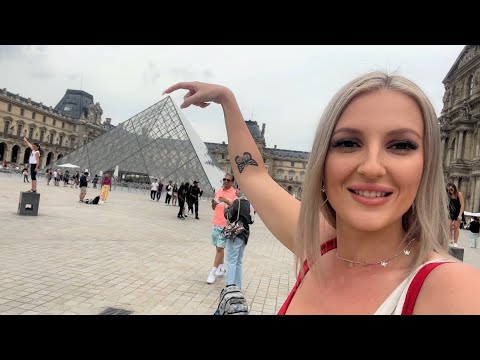 Catie Tours Paris The Louvre Arc de Triomphe Sephora Make Up Store The Pantheon Street Walk Part 7