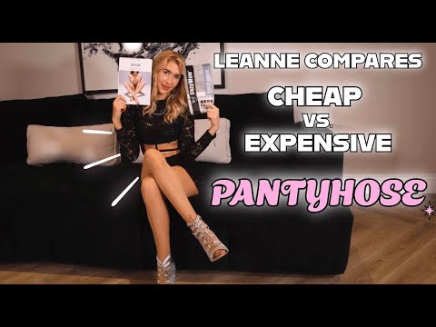 Cheap vs Expensive Pantyhose Comparison with Leanne