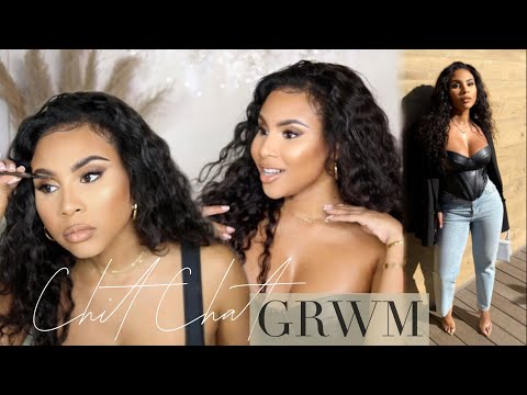 CHIT CHAT GRWM | GET TO KNOW ME + MY MAKEUP FAVORITES + FULL OUTFIT #GRWM