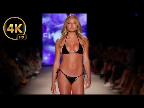 chloe Rose Swimwear Show At Miami Swim Week. 4K