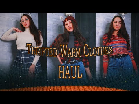 CHRISTMAS and NEW YEAR HAUL from THRIFTED CLOTHES