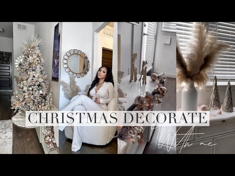 CHRISTMAS DECORATE WITH ME 2022! Decorating My Living Room For Christmas