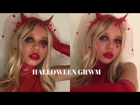 College Halloween GRWM