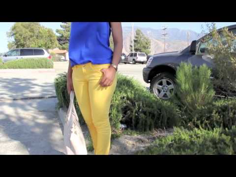 Color Blocking (Yellow/Blue) OOTD