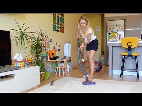 Coming Home & Cleaning in Real Time | Vacuum, Mirror Wiping & Relaxing Sounds