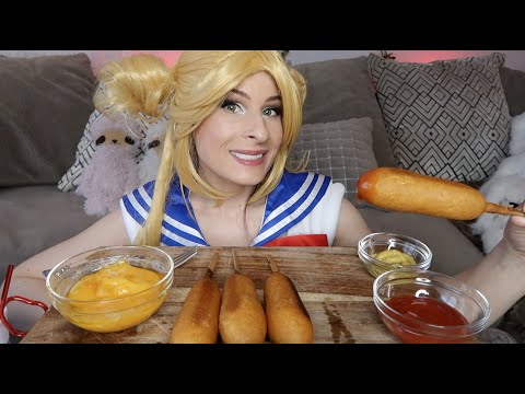 corndog mukbang 🌭