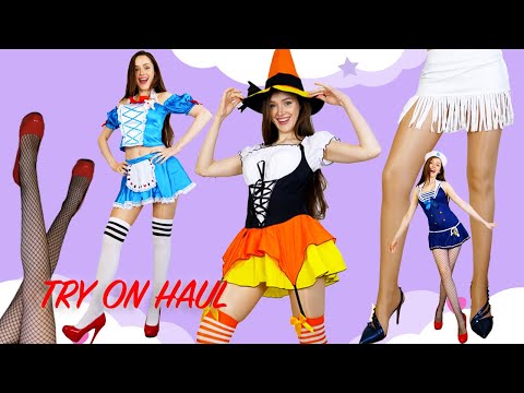 Costumes TRY ON HAUL | Alice in Wonderland 🐇, Corn Witch 🧙‍♀️, Dallas Cowboys Cheerleader, etc.