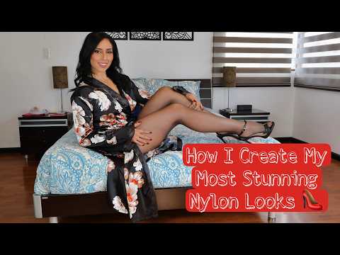 Cozy Home Glam: My Satin Robe & Silky Pantyhose Combo 💖