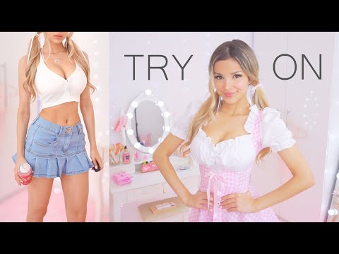 Crop Tops for Summer 2024, Capsule Wardrobe ₍⑅ᐢ..ᐢ₎ holly try on haul