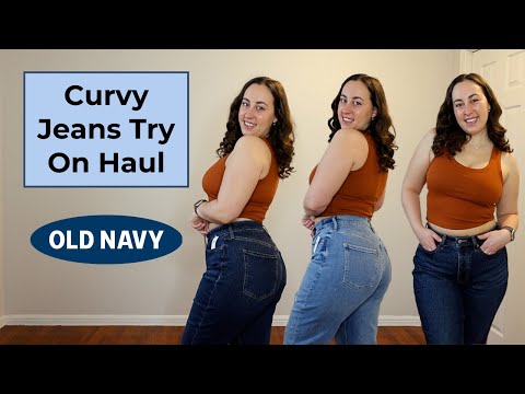 Curvy Jeans Try On and Review | Old Navy Curvy Petite Denim