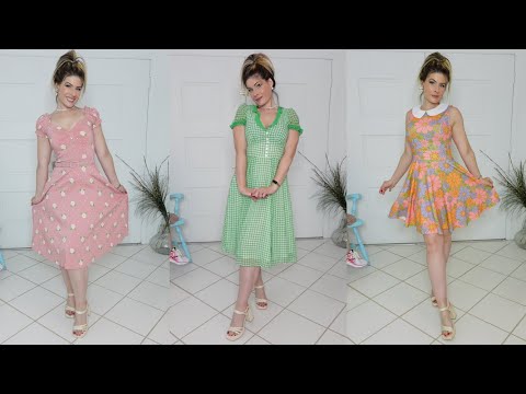 Cute Vintage Dresses 💚 Unique Vintage Try On Haul