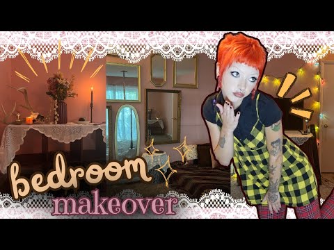 DAINTY COQUETTE BEDROOM MAKEOVER| thrifting, diy, decorating