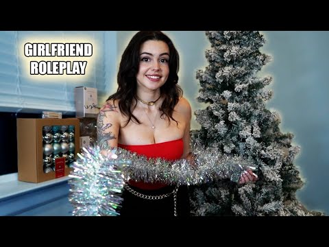 Decorate The Christmas Tree With Your GF ASMR Roleplay | Personal Attention
