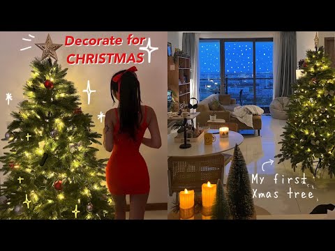 DECORATING MY APARTMENT FOR CHRISTMAS | Cleaning + apartment update ✨