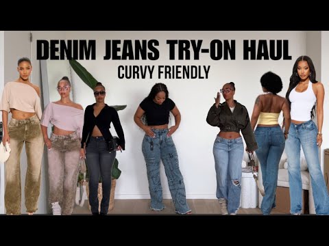 DENIM JEANS TRY-ON HAUL | @FashionNova curvy friendly jeans
