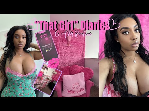 Diaries: 6 AM “THAT GIRL” mourning routine + productive day + 4k dress try on haul | Misswandaxo ♡