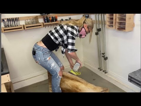 DIY build – Modern live edge Epoxy Resin coffee table – tropical green lagoon ocean theme