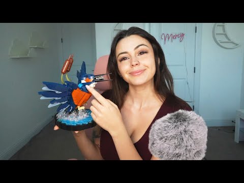 Do You Like My Legos? | ASMR Whisper Ramble (tapping and fluffy mic triggers)