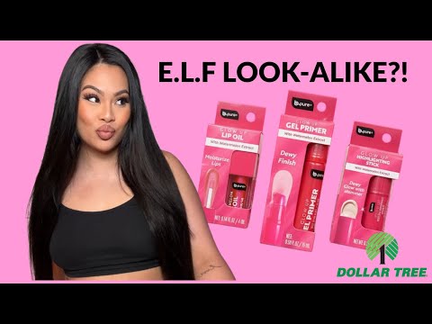 DOLLAR TREE BEAUTY FINDS!🚨 ELF JELLY POP DUPE REVIEW! B Pure glow up watermelon collection ✨