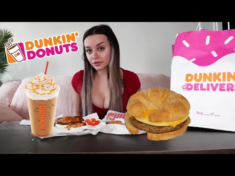 Dunkin Donuts Breakfast Mukbang!
