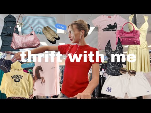 ⋆THRIFT WITH ME⋆ (vintage, early 00s, 90s, model off duty, pinterest inpsired, + more) 🦢 ྀི