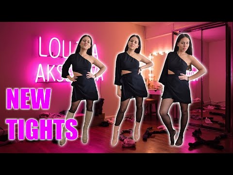 ❄️ Winter Outfit 💕 Black Dress, Black Tights & Pink Boots