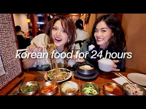 Eating ONLY Korean food for 24 hours in NYC ft; ur mom ashley