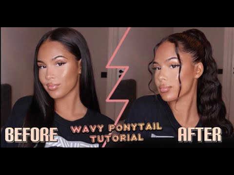 EEMMAHALLBERG – WAVY PONYTAIL TUTORIAL