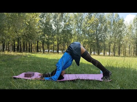 Exercises and warmup toned stomach/abs/legs/upper body strength