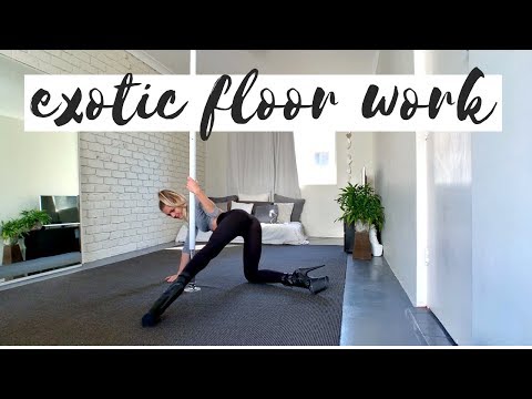 EXOTIC POLE DANCE & FLOOR WORK MOVES | Pole Dancer Sandra Flow