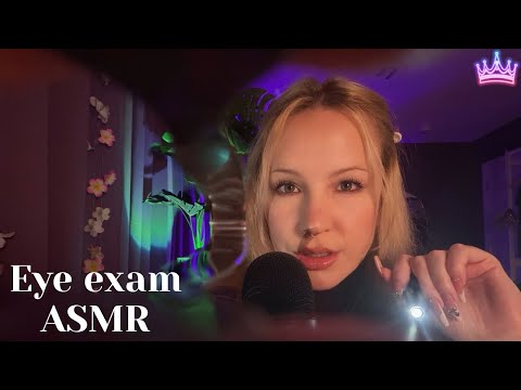 Eye exam with eyelid POV & light triggers | Roleplay ASMR