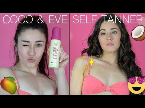 🌴COCO&EVE Bali Bronzing FOAM?! 🥭  // SELF TANNER REVIEW🥥