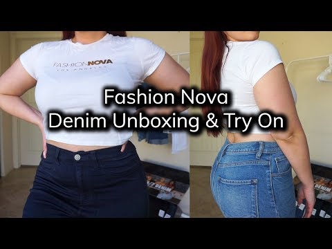 Fashion Nova Curve Denim Jeans Try-On Haul | Ruby Red