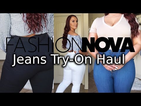 Fashion Nova Curve High Waist Denim Try-On Haul | Ruby Red