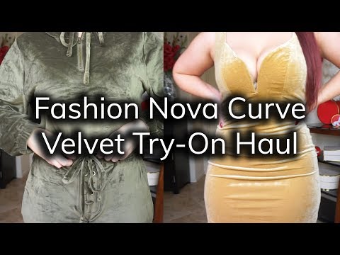 Fashion Nova Curve Velvet Try-On Haul | Ruby Red